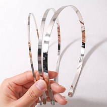 비즈아이 [9-764]메탈 헤어밴드 3 5 7mm 니켈1개