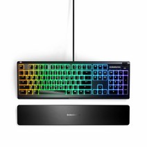 스틸시리즈 에이펙스 3 무소음 저소음 게이밍 키보드 사무용 업무용 방수 RGB Apex, Apex 3, 유선 키보드
