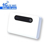 LTE라우터 유심 와이파이 잠금 해제 ZTE MF903 4G 포켓 Lan 포트 5200mah 파워 뱅크 밴드 28