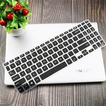 키보드 스킨 루프 포인트 키캡 커버 키스킨 노트북 보호 for asus 15 ma 9, 검은색