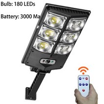 야외 태양광 가로등 8000LM 고휘도 황혼부터 새벽까지 LED 램프 모션 센서 원격 제어 정원용, A3