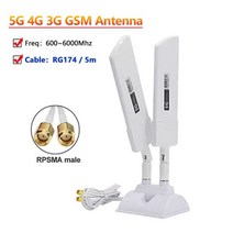 LTE 모뎀 외장안테나 무선신호 부스트 5G 4G LTE 3G GSM 600 6000Mhz 라우터 공중 옴니 와이파이 CPE 프로, 05 SMA male
