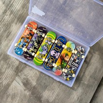 다양한 핑거보드 보관함 패키지 세트 미니 손가락 스케이트보드 장난감 키덜트, 단일사이즈, Q