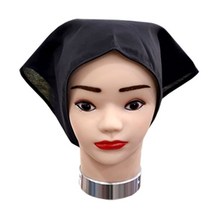 루시피 주방용 위생 끈 삼각스카프 두건 LU-06, 루시피 끈 삼각스카프(LU-06 검정색) 5개, 1개