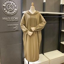 보니스팍스 NC02 루즈핏 후드 롱원피스 B38OP090