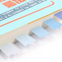 체크리스트북마커 종이마커 다트 스티커페이지홀더, 파랑