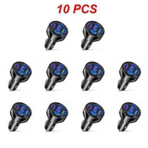 USB 차량용 고속 충전 3.0 휴대폰 어댑터 포트 1 ~ 10 개 66W 아이폰 14 13 mi 용, 11 Black 10pcs