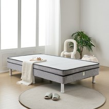 미코퍼니처 유로탑 본넬 볼라텍스 50T 일체형 단면 매트리스, 19.5cm(블랙), 네이비