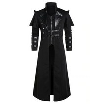 남자 롱 코트 캐시미어 오버핏 남성 하프 빈티지 남성 고딕 steampunk 롱 자켓 트렌치 코트 레트로 중세 전사 나이트 오버 코트 남성 빅토리아 롱 코트 플러스 사이즈