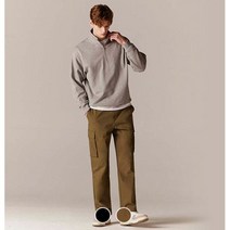 지오다노 113524 남 NEW 릴랙스핏 카고 팬츠 블랙