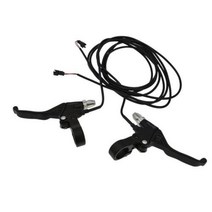 전동킥보드 스쿠터 부품 전기 브레이크 레버 알루미늄 합금 전자 자전거 차단 전원 핸들, BLACK+미국