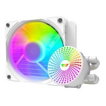 열교환기 커스텀수냉 Darkflash-DC240 백색 액체 Cpu 쿨러 4 핀 Pwm 3 5V 어드레서블 Argb 워터 인텔 및, 02 DC120-White, 01 Black, 02 DC120-White_01 Black