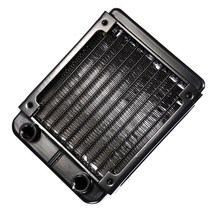 수냉쿨러 컴퓨터쿨러 cpu쿨러 PC CPU 용 G1/4 90mm 알루미늄 방열기 수냉 검정색, 한개옵션0