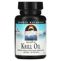 소스 내추럴스 아틱퓨어 크릴오일 오메가3 EPA/DHA 1000mg 소프트젤 30정
