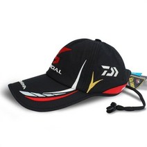 다이와 낚시모자 통기성 편안한 야외 낚시 야구 어부 모자, Black