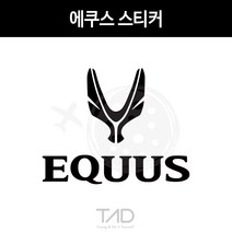 TaD 에쿠스 스티커 데칼 튜닝 자동차, 무광블랙
