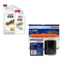 포터2(22년형 이전) 2.5 디젤 캐스트롤 GTX 5W30(7L)SP/C3 보쉬필터패키지 1188-2084