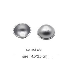 비누만들기 비누키트DIY 목욕 폭탄 금형 구 비누 여러 크기 둥근 공 만들기 1 개, 01 semicircle S
