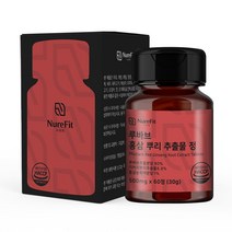 누리핏 루바브 홍삼 뿌리 추출물 60정 국내산 르바브 국산 100%, 1개