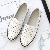 분홍코끼리 칼럼 소가죽 슬립온 3.5cm