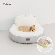 [TV] 디팡 펫플레이빈백 S M L 강아지방석 고양이방석, 빈백L - 블루 그레이