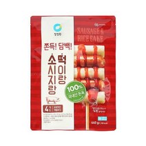 청정원 캠핑음식 소시지랑 떡이랑 소스 소떡소떡 4개입 아이들간식 야채볶음 어린이반찬 간단한요리 간편식 440g, 15세트