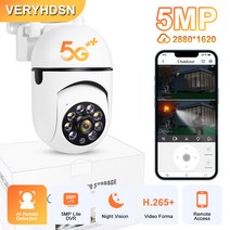 무선홈캠 강아지홈캠 PTZ카메라 IP카메라 홈캠 펫캠 5G 야외 방수 와이파이 감시 보안 40X 줌 외부 모니터 트랙 야간 투시경 2 3 5MP, 2.2MP Camera  미국 플러그