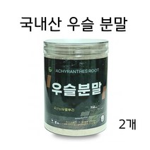 우슬가루 국산 우슬 분말 파우더 쇠무릎 뿌리 쇠무릅 쇠물팍 우슬초 우술 사포닌 무릎 관절 연골 효능, 2개, 300g