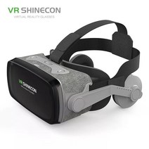 가상현실 헤드셋 VR 글라스 vr 샤인콘 g07e 3d vr 안경 4.7-6.0 인치 android ios 스마트 폰용 이어폰, w vr 공원 핸들