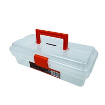 택틱스TACTIX 투명 미니공구함 공구통 나사 못 악세서리 수납박스 320104