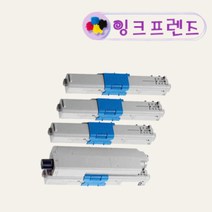 오키 OKI C332 칼라4색 재생토너 C332DN 프린터 46508720, OKI C332(빨강)