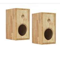 원목 우퍼 스피커 6.5인치 우드 케이스, 단일 스피커, 만능인, D형 메인박스 2개 (다리X)