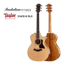 테일러 TAYLOR 214CE-K DLX 어쿠스틱통기타 GA코아바디 베네티안컷어웨이 픽업