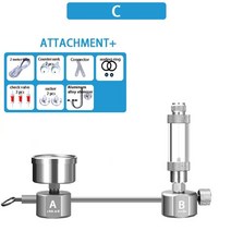 산소발생기 휴대용 가정용 산림욕기 zrdr 수족관 diy co2 시스템 키트 co2 솔레노이드 밸브가 있는 버블 카운터 디퓨저수생 식물 성장용, c