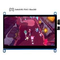 휴대용 모니터 라스베리 파이 3 B +/4b 휴대용 모니터에 대 한 7 인치 1024*600 IPS 용량 성 터치 패널 TFT, 한개옵션0