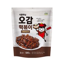 로뎀푸드 서울마님죽 오감 어묵 떡볶이 간식 식사- 짜장맛 1팩[SO004], 1개, 580ml