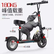 대리기사 듀얼 전동 킥보드 접이식 기함급 안장 전기 이동수단 앉아서타는, 48V, 10인치 벨트 10.4