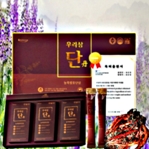 우리삼 단삼 발효 농축액 80% 액기스 고형분 96% 혈액순환에좋은 액상 스틱형, 우리삼 단 1박스(20mlx30포)