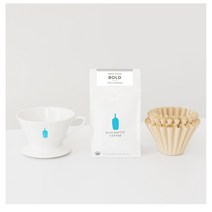 블루보틀 커피 드리퍼 대나무 필터 볼드 원두 Blue Bottle Ceramic Dripper Bamboo Filters Bold Coffee