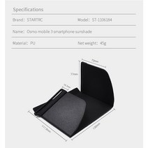 짐벌 폰카 셀카봉 DJI-OM4 핸드헬드 짐벌 스태빌라이저 차양 후드 4.7-5.5 인치 스마트폰 OSMO 모바일 2 3, 한개옵션0