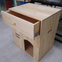 선우산업 소나무 강아지하우스 - 주문제작 가능 원목 하우스, 수납형