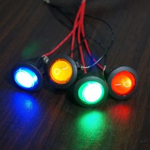 [파츠키츠] LED스위치(원형) PLS-C-01 토글 3P2단 시소 DIY, 레드