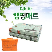 디비바 캠핑매트 프리미엄중형 145x200 유럽민트 (가방포함), y01_민트
