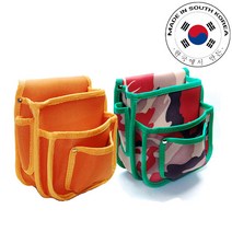 국산 건일 경량 다용도 못주머니 공구집 공구 가방 파우치, 국방색