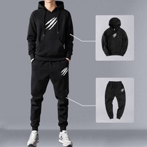 남성 트레이닝 세트 남자 트레이닝복 세트 빅사이즈 기모 츄리닝 운동복 맨투맨 후드 셋업