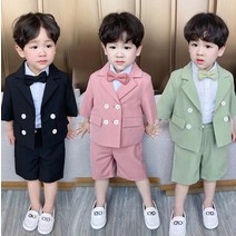 우쭈베베 아기여름정장 아동 남아 아기 돌아기 파스텔톤 3종세트