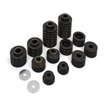 Daystar Ford F100 F150 F250 F350 Polyurethane Body Mounts fits 1973 to 1979 2/4WD KF04004BK M, 1, Black