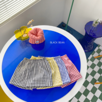 창고세일 시원한바지 체크하늘팬츠 유아등원룩 유아 키즈 아동