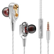 유선 피스톤 피트 인이어 이어폰 오픈형 노이즈캔슬링 3.5mm 해드폰 플러그, CK-실버