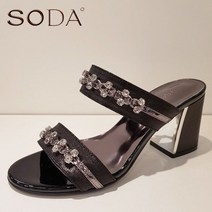 소다 소다 NC02 여성큐빅샌들 FLD019 LK10 블랙 7CM (5623163)